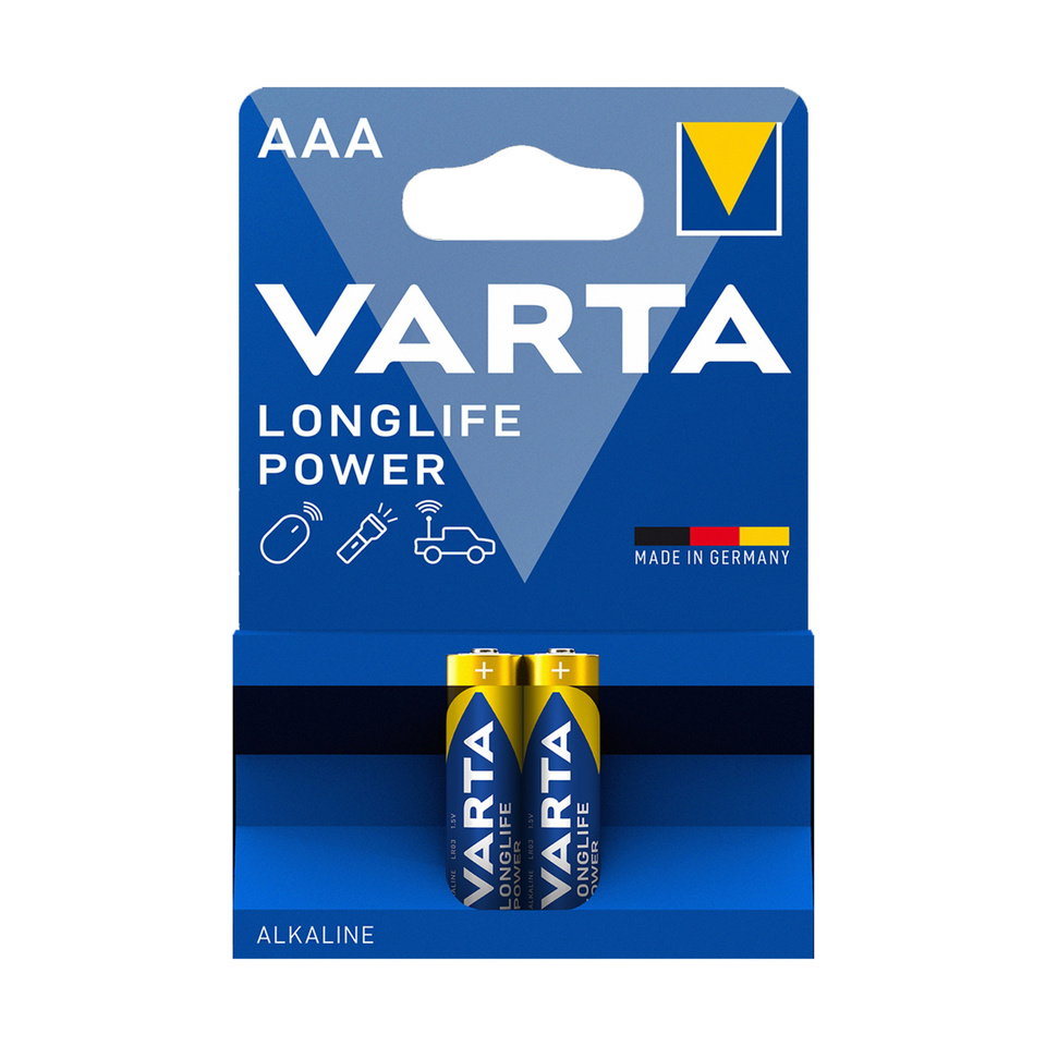 VARTA LONGLİFE POWER PİL 2'Lİ İNCE  AAA