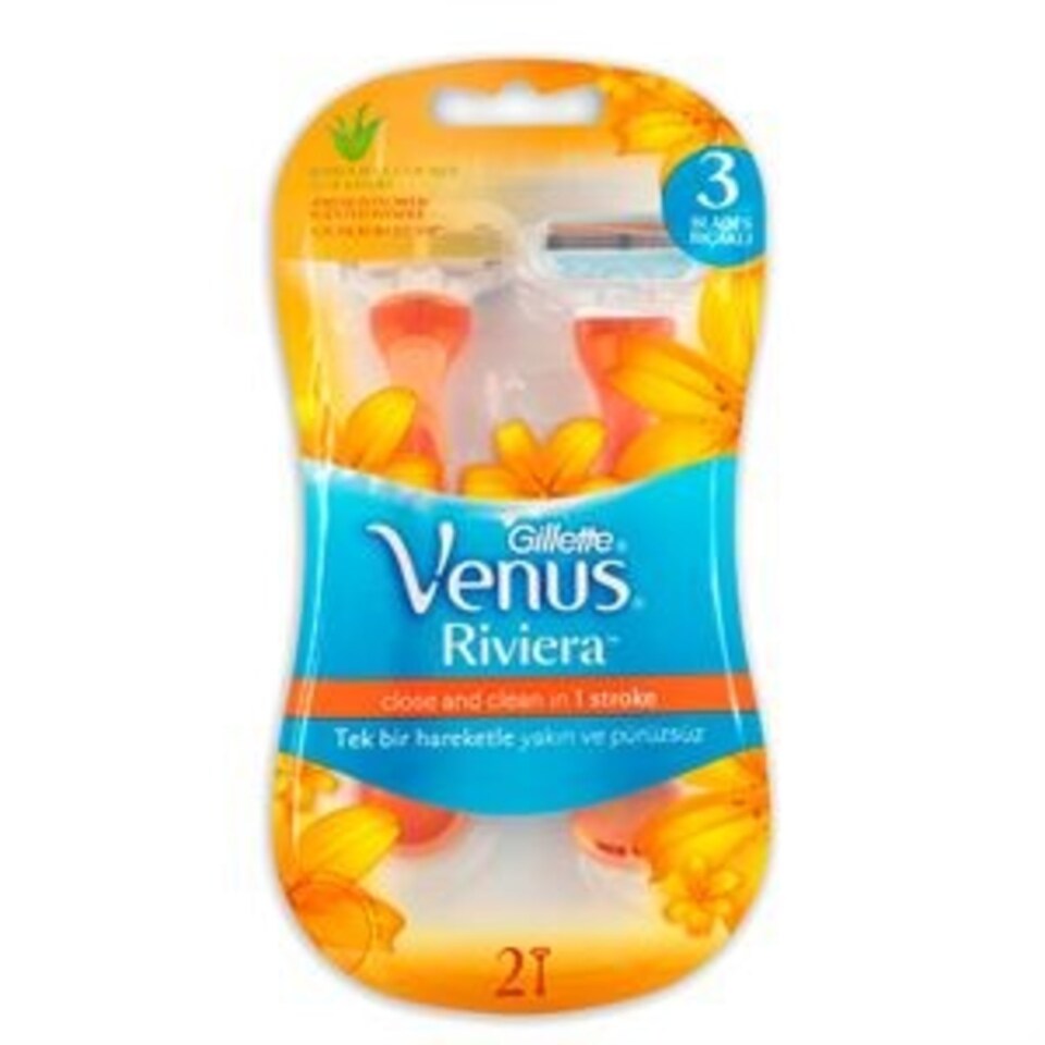 GILLETTE VENUS RIVIERA 3 BIÇAK 2'Lİ