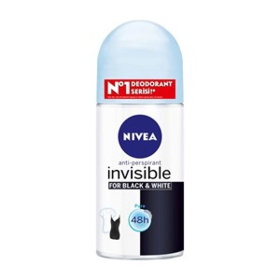 NİVEA ROLL-ON WOMEN 50 ML-B&W PURE