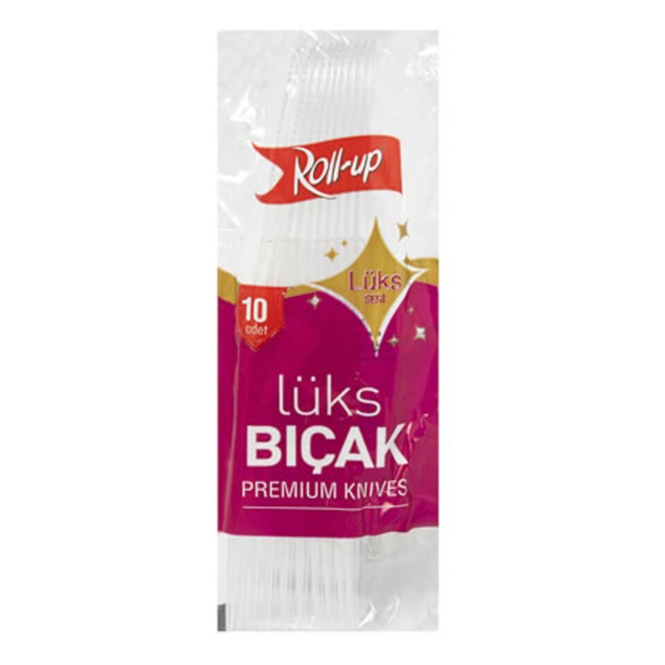 ROLL-UP PLASTİK LÜX BIÇAK 10'LU