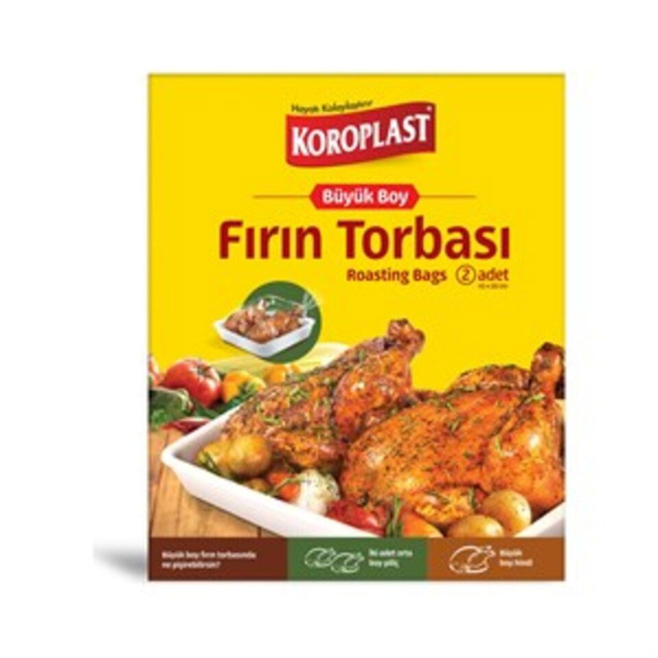 KOROPLAST FIRIN TORBASI BÜYÜK BOY 45*50 CM 2'Lİ