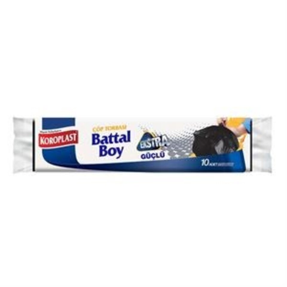 KOROPLAST GÜÇLÜ ÇÖP TORBASI-BATTAL (10'LU)