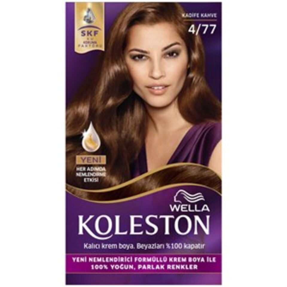 KOLESTON SINGLE SAÇ BOYASI-4/77 KADİFE KAHVE