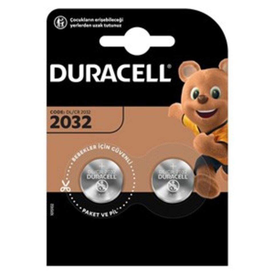 DURACELL PİL - DÜĞME (CR 2032) 2 Lİ