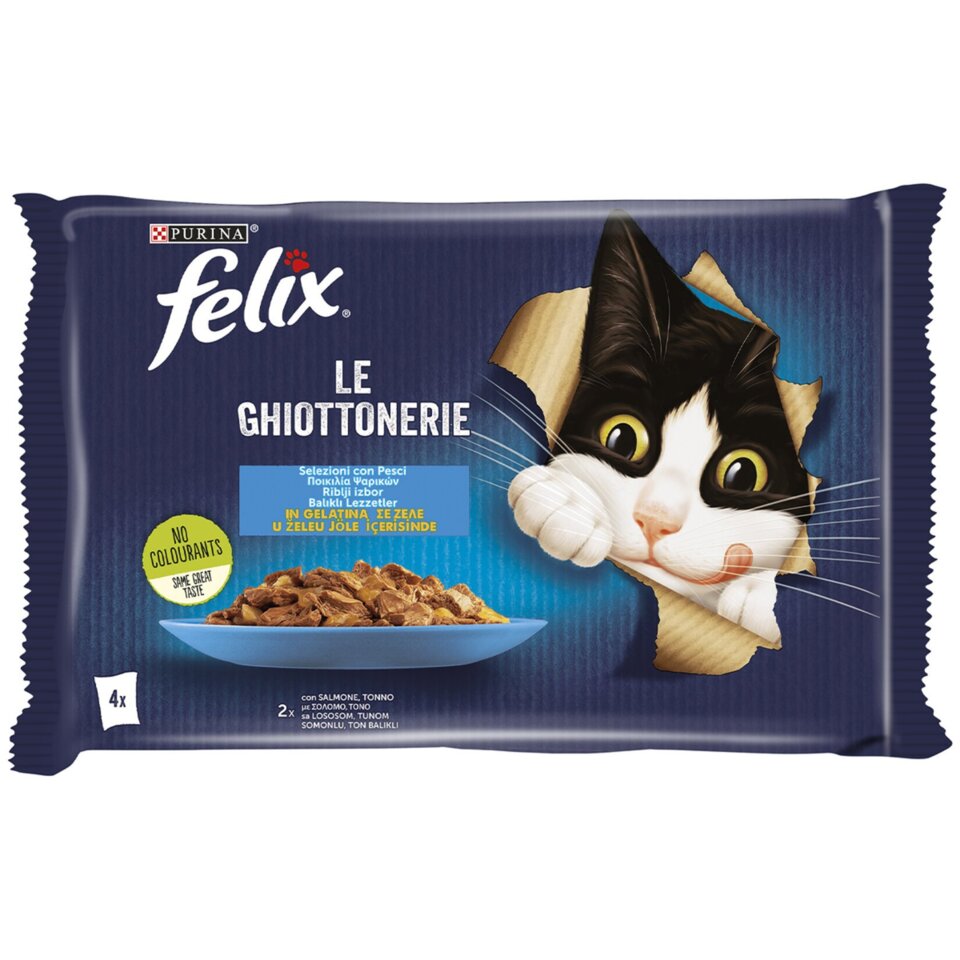 FELIX KEDİ MAMA  SOMONLU 4*85GR EKONOMİK PAKET