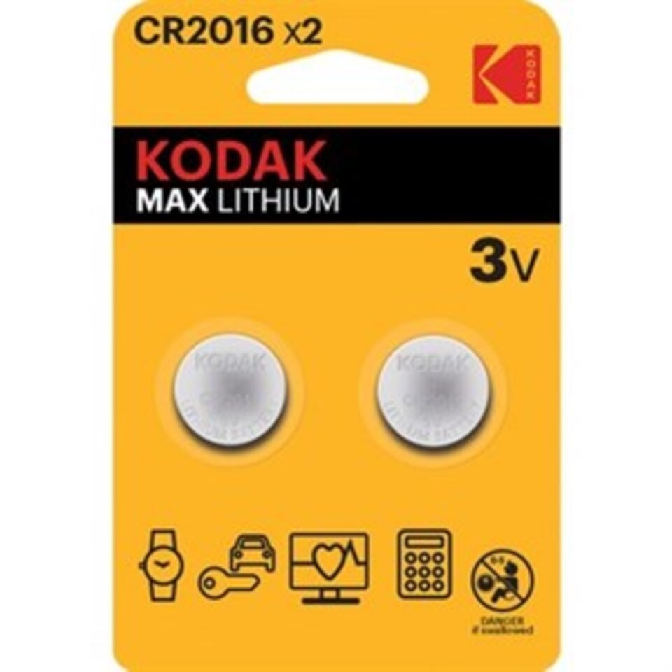 KODAK DÜĞME PİL 2 Lİ-CR2016
