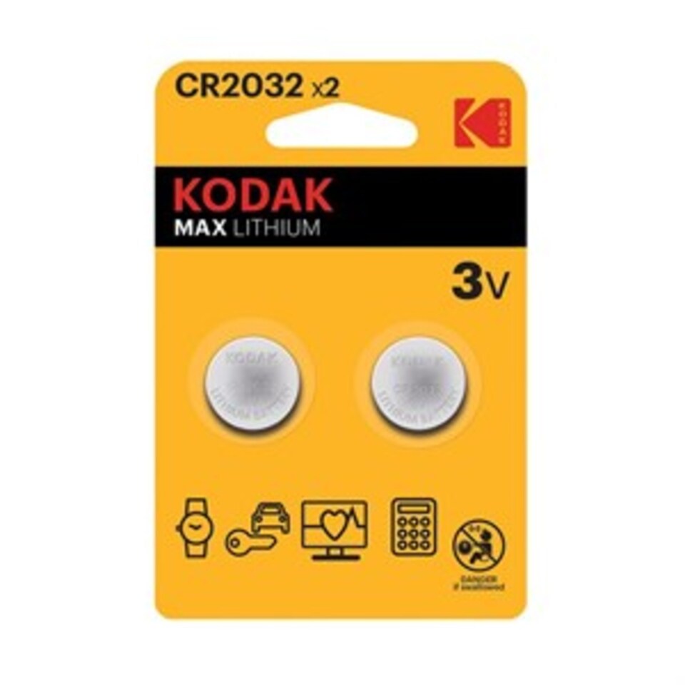 KODAK DÜĞME PİL 2 Lİ-CR2032