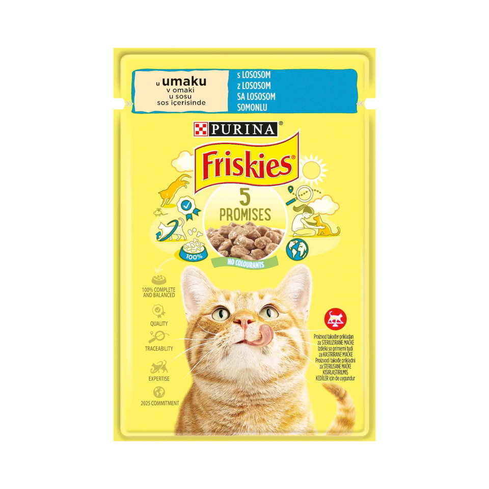 FRISKIES KEDİ MAM.85 GR SOMONLU
