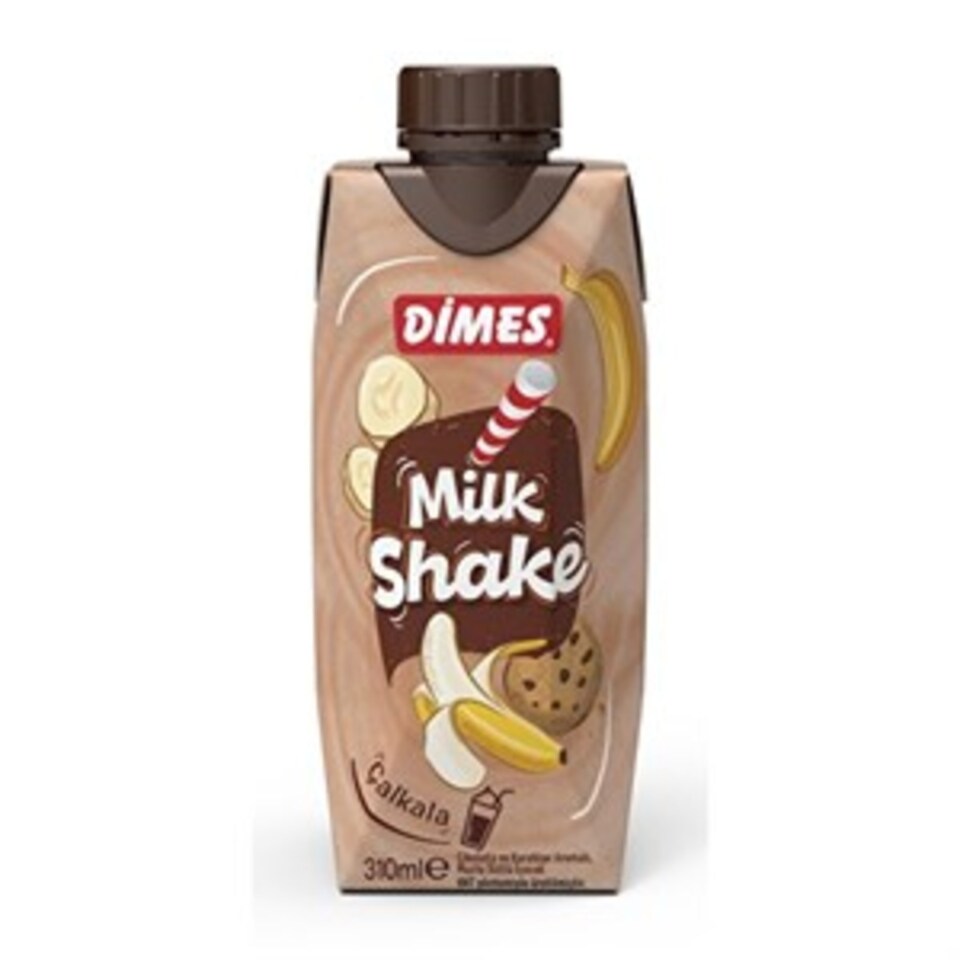 DİMES MİLK SHAKE 310 ML.-MUZLU&KURABİYELİ