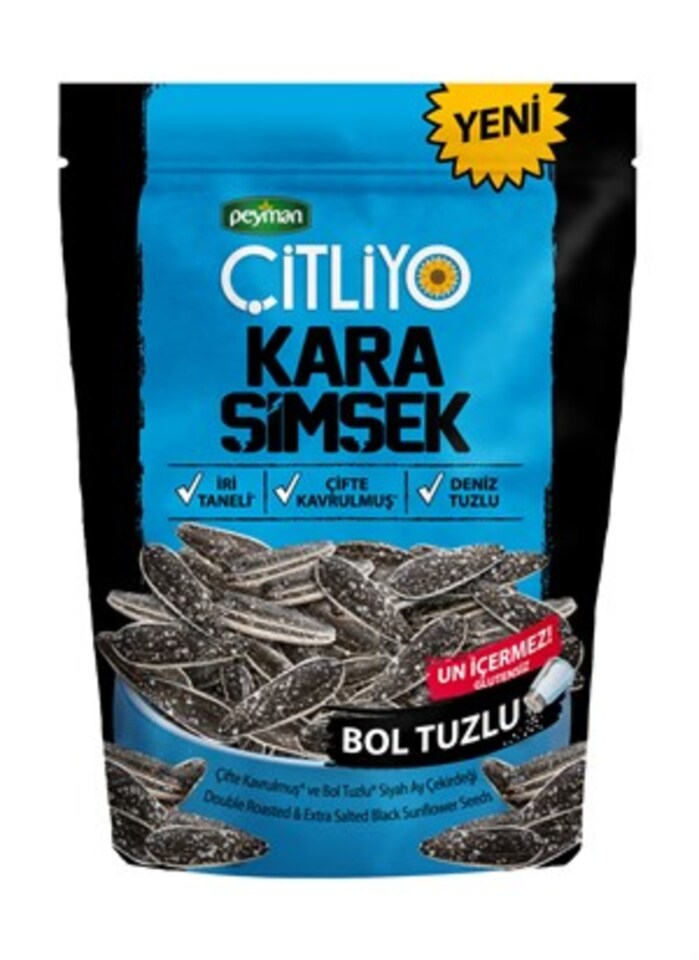 PEYMAN ÇİTLİYO AYÇEKİRDEĞİ 120 GR. - KARA ŞİM. BOL