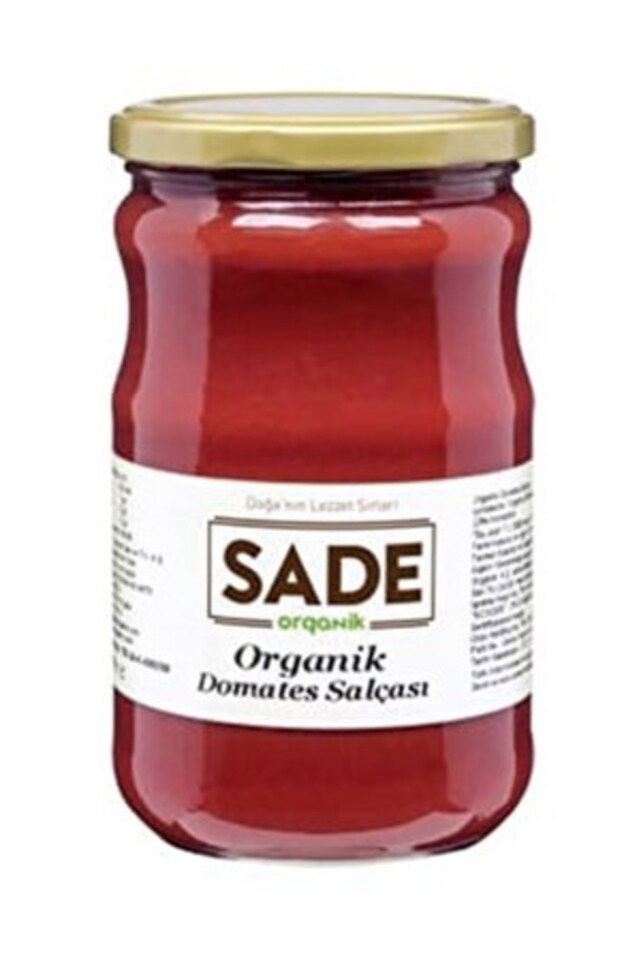 SADE ORGANİK DOMATES SALÇASI 650 GR