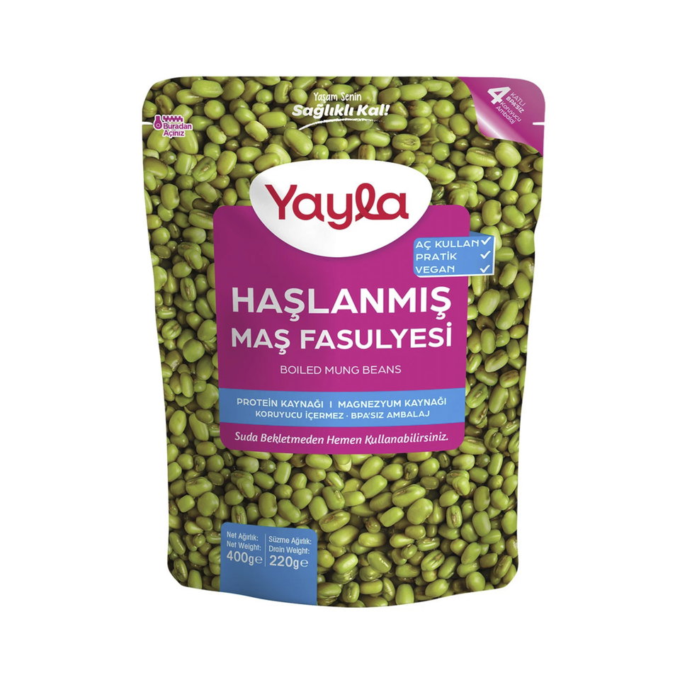 YAYLA HAŞLANMIŞ MAŞ FASULYESİ 400 GR.