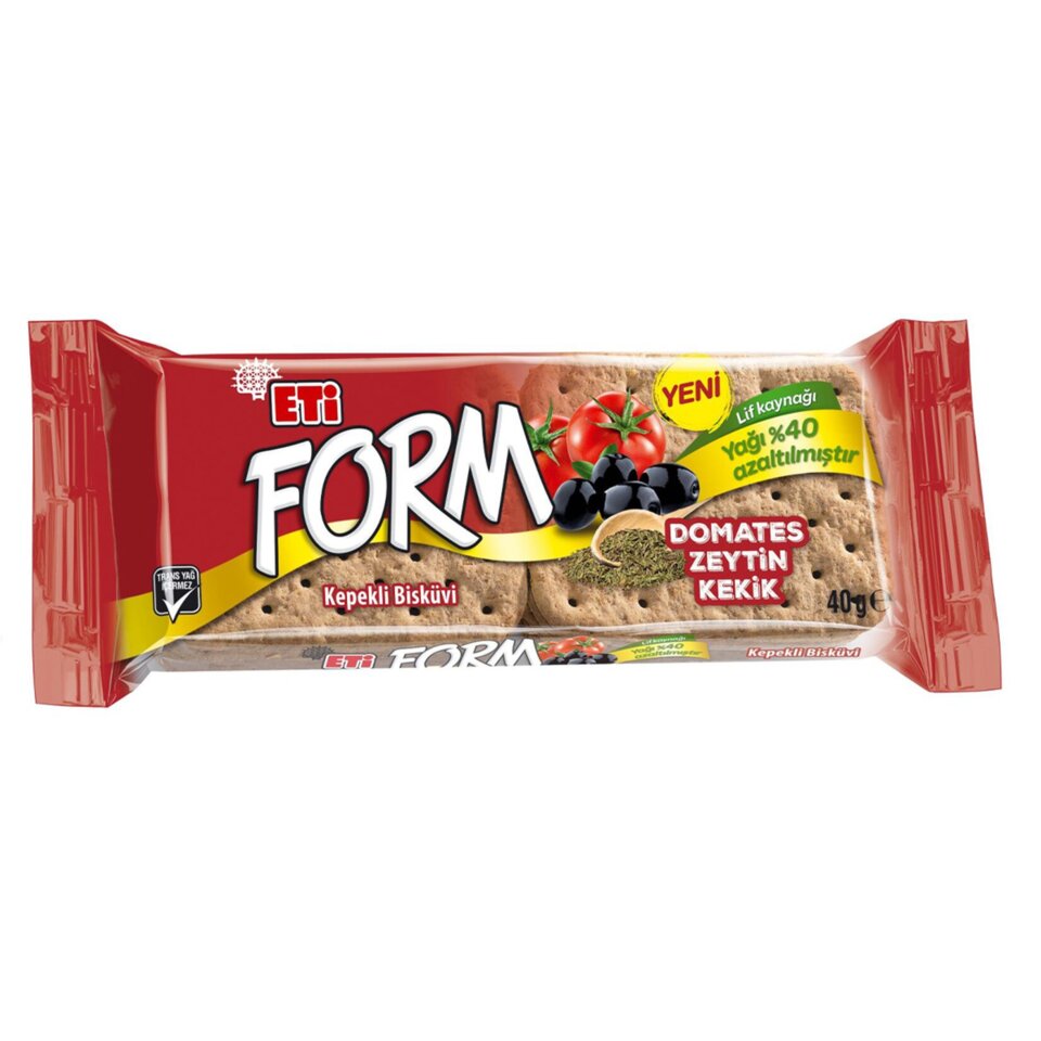 ETİ FORM BİSKÜVİ 40 GR - DOMATES&ZEYTİN&KEKİK