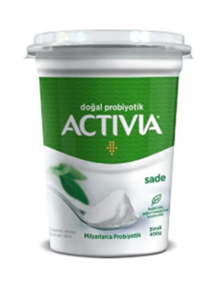 ACTİVİA P.YOĞURT 400GR.  SADE  BİG CUP