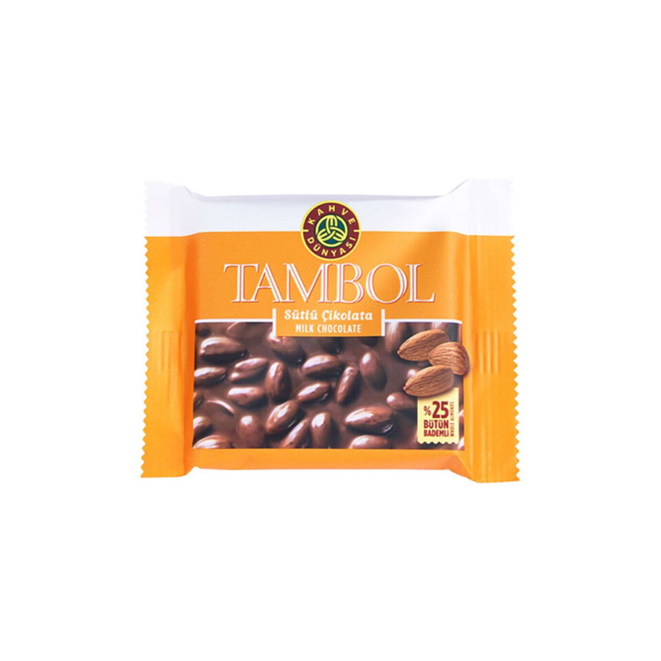 KAHVE DÜNYASI TAMBOL SÜTLÜ BADEMLİ ÇİK.77 GR