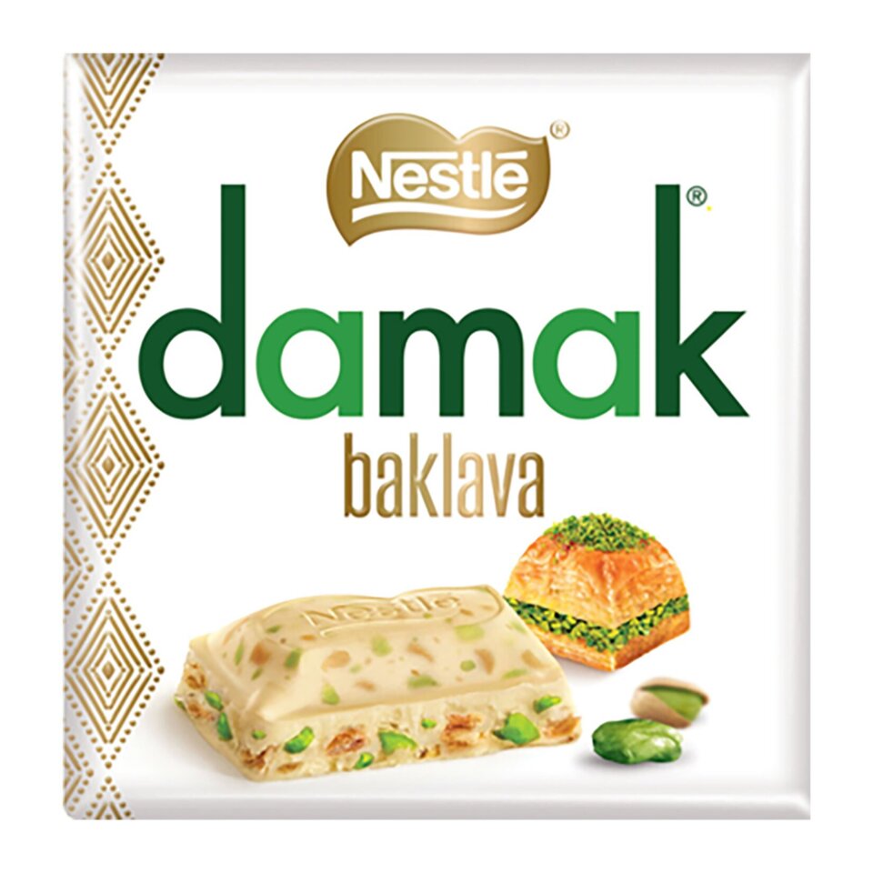 NESTLE ÇİKOLATA 60 GR.-DAMAK BAKLAVA (KARE)