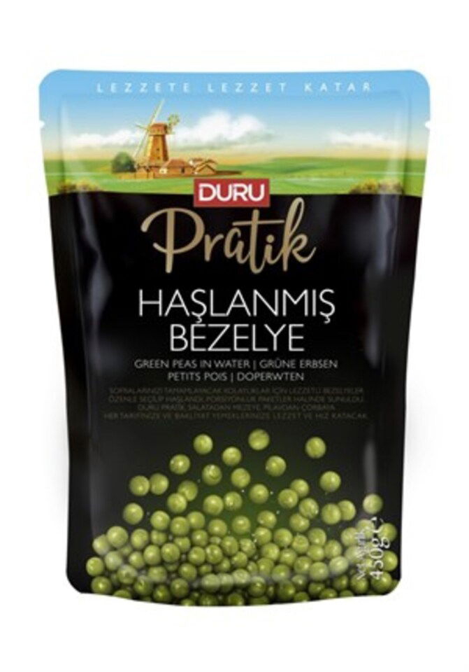 DURU PRATİK HAŞLANMIŞ BEZELYE 450 GR