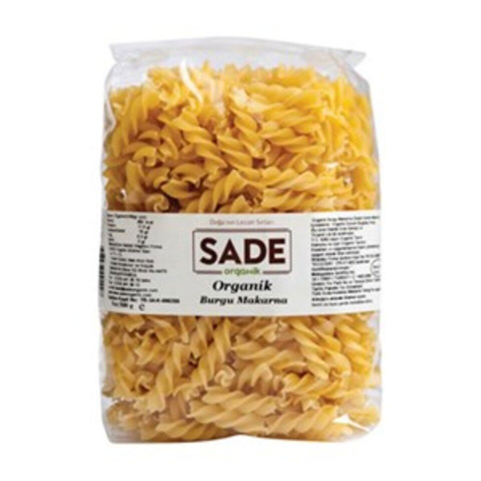 SADE ORGANİK BURGU MAKARNA 500 GR