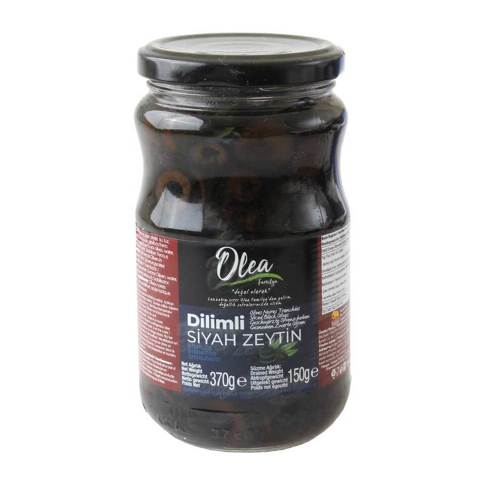 OLEA ZEYTİN 370 GR SİYAH DİLİMLİ