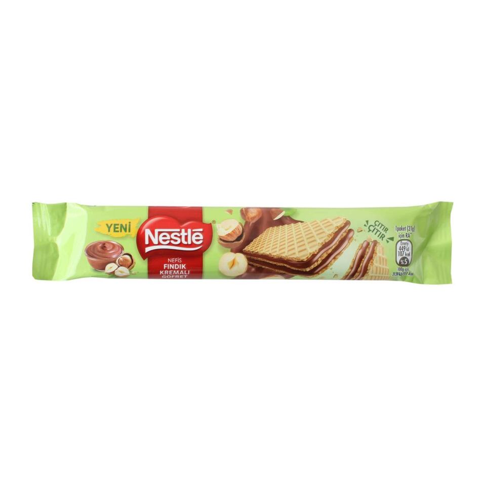 NESTLE ÇITIR GOFRET 21 GR.-FINDIK KAPLAMSIZ