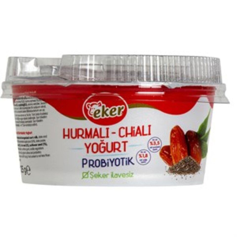 EKER  PROBİYOTİK YOĞURT 125 GR.HURMA&CHİA
