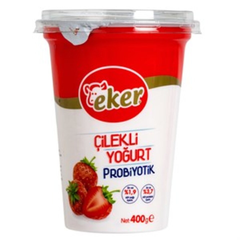 EKER  PROBİYOTİK YOĞURT 400 GR ÇİLEKLİ