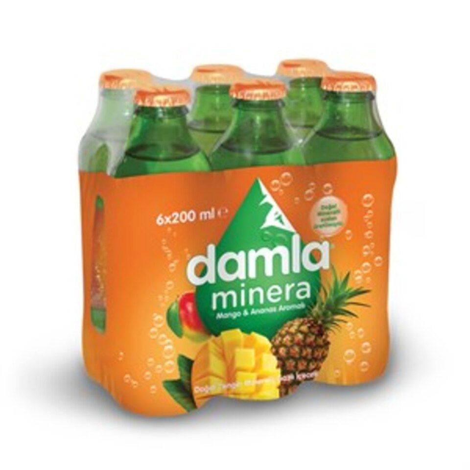 DAMLA AROMALI MADEN SU 6*200 ML - MANGO&ANANAS