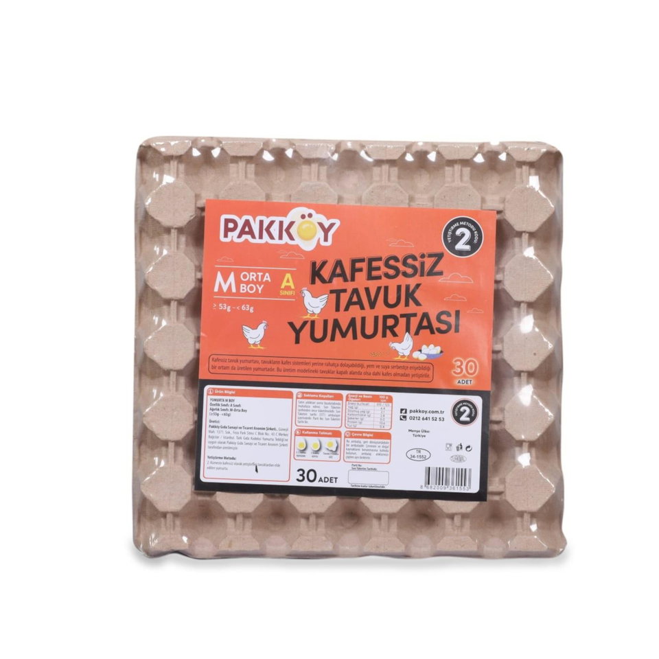 PAKKÖY YUMURTA 30  LU- KAFESSİZ(M)