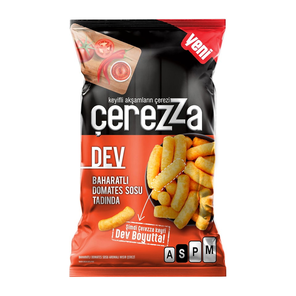 ÇEREZZA DEV CİPS 150 GR. - BAHARATLI DOMATES SOSU