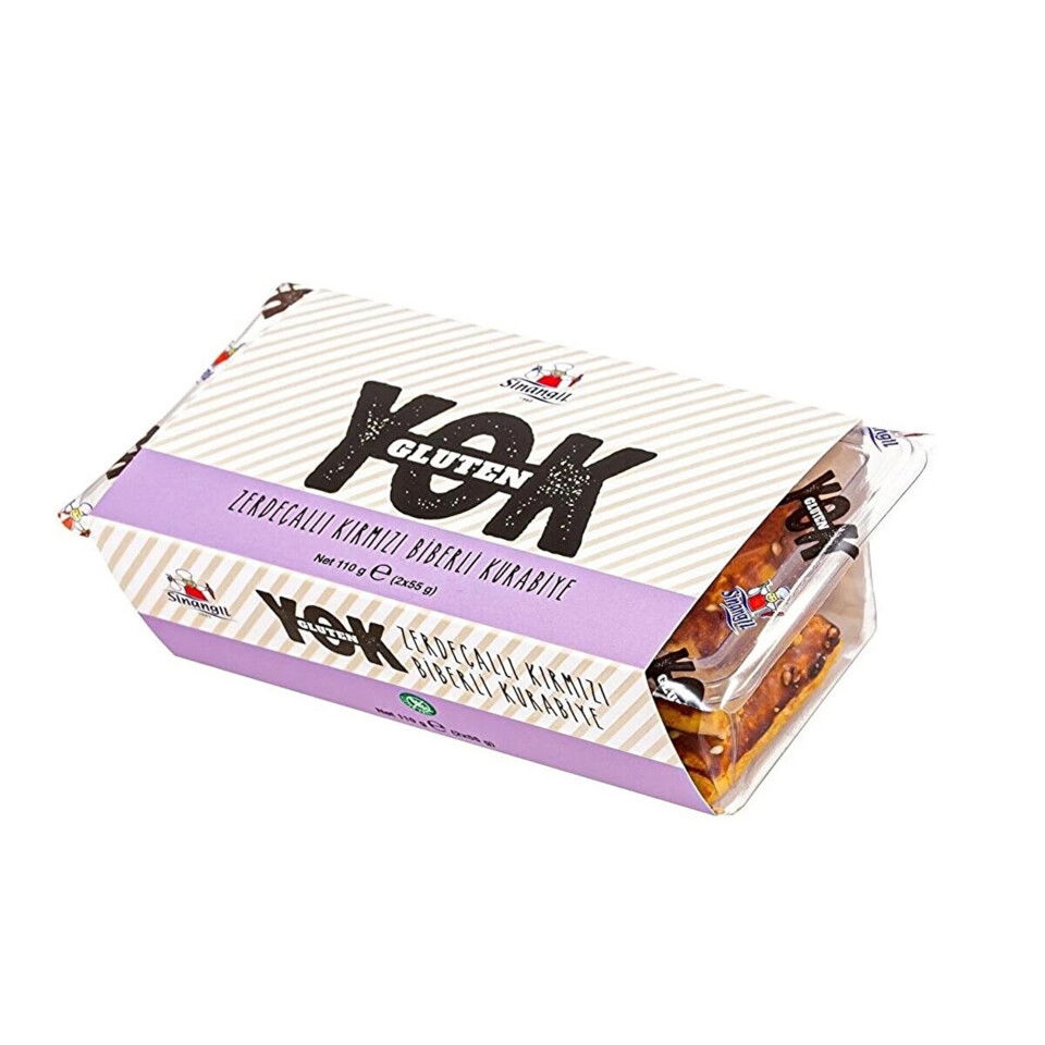 SİNANGİL GLUTEN YOK KURABİYE ZEDEÇAL/KIRMIZI BİBER