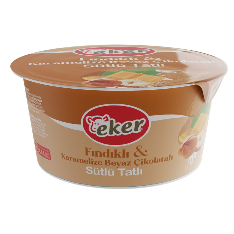 EKER  SÜTLÜ TATLI 125 GR-FINDIKLI KRMLZ BEYAZ ÇİK.