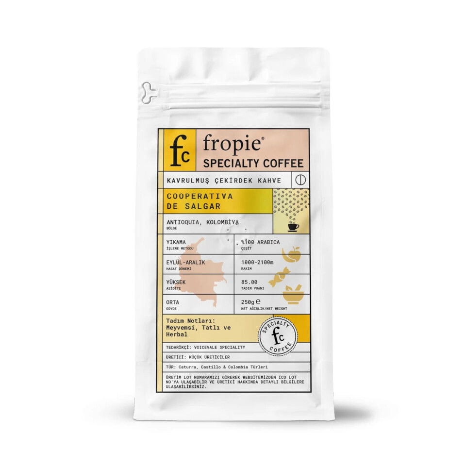FROPİE .ÇEK. KAHVE 250GR.-KOLOMBİYA-COOPERATİVA