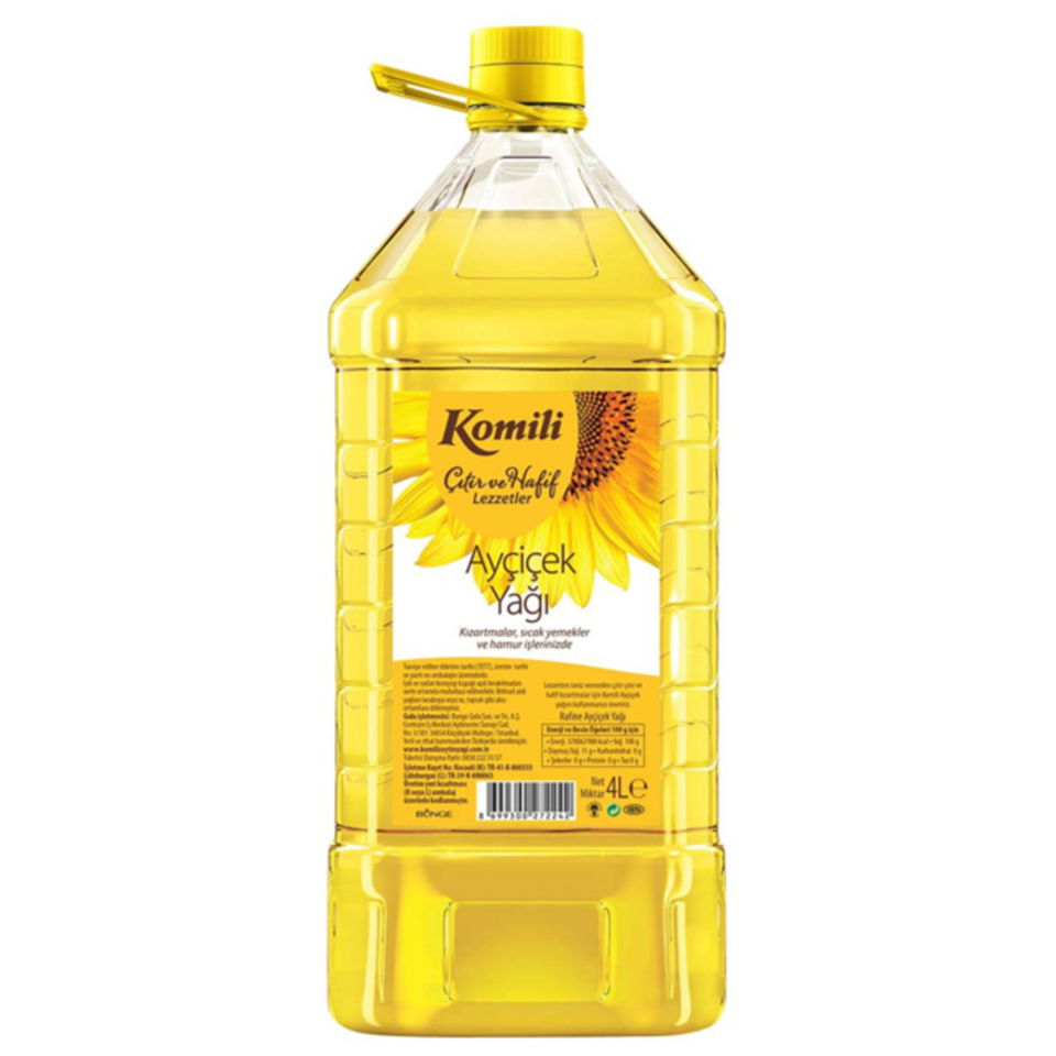 KOMİLİ AYÇİÇEK YAĞI 4 LT PET