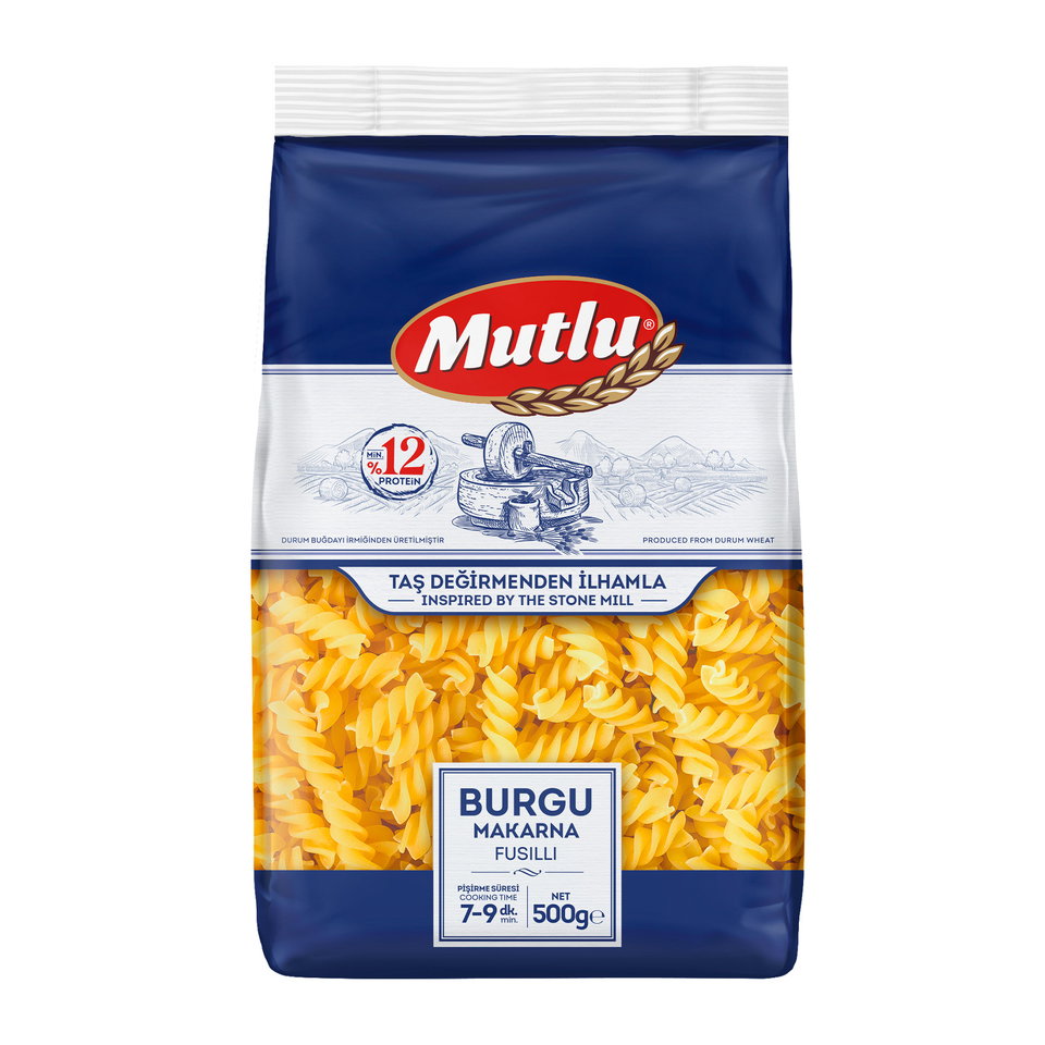 MUTLU MAKARNA BURGU 500 GR