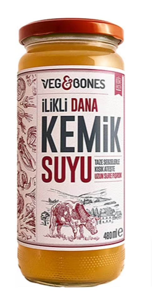 VEG&BONES DANA İLİKLİ KEMİK SUYU 480 ML