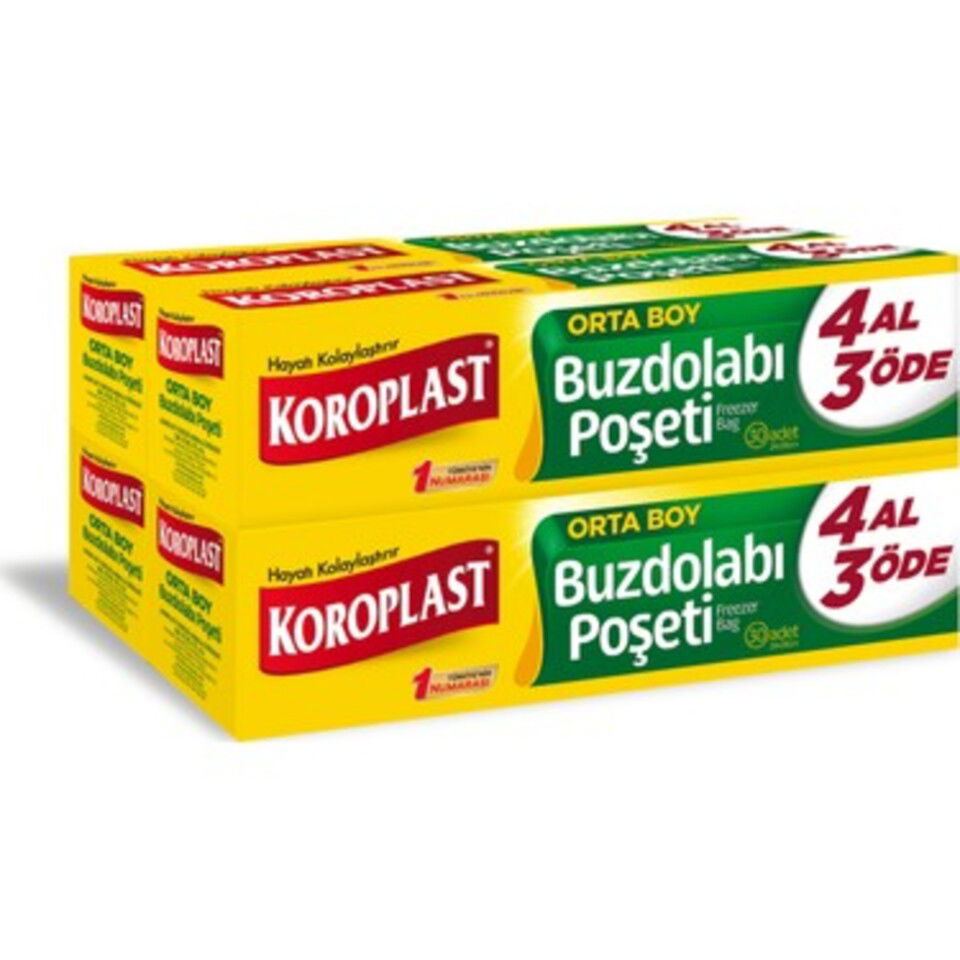 KOROPLAST BUZDOLABI POŞETİ-4 AL 3 ÖDE ORTA