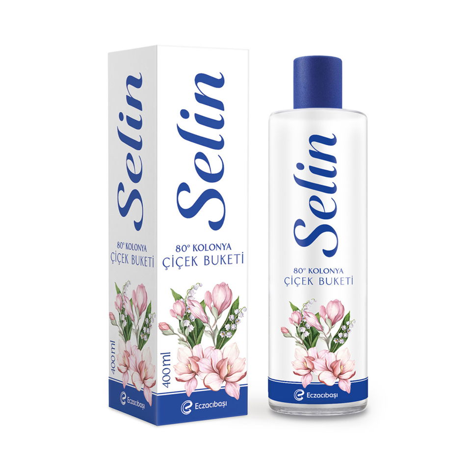 SELİN KOLONYA PET 400 ML-ÇİÇEK BUKETİ