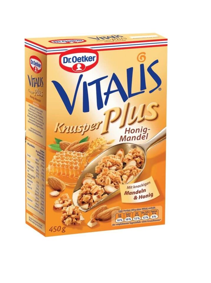DR.OETKER VİTALİS 450 GR.-BAL BADEMLİ ÇITIR
