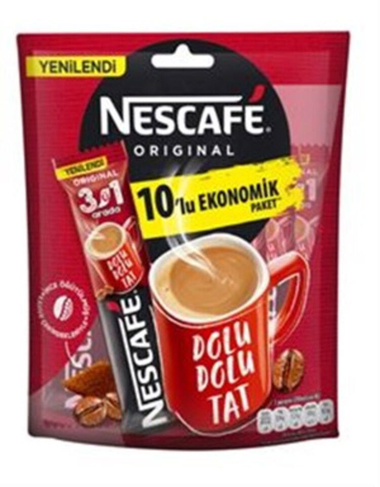NESCAFE STİCK KAHVE 10*17,5 GR. - 3İN1 10 LU