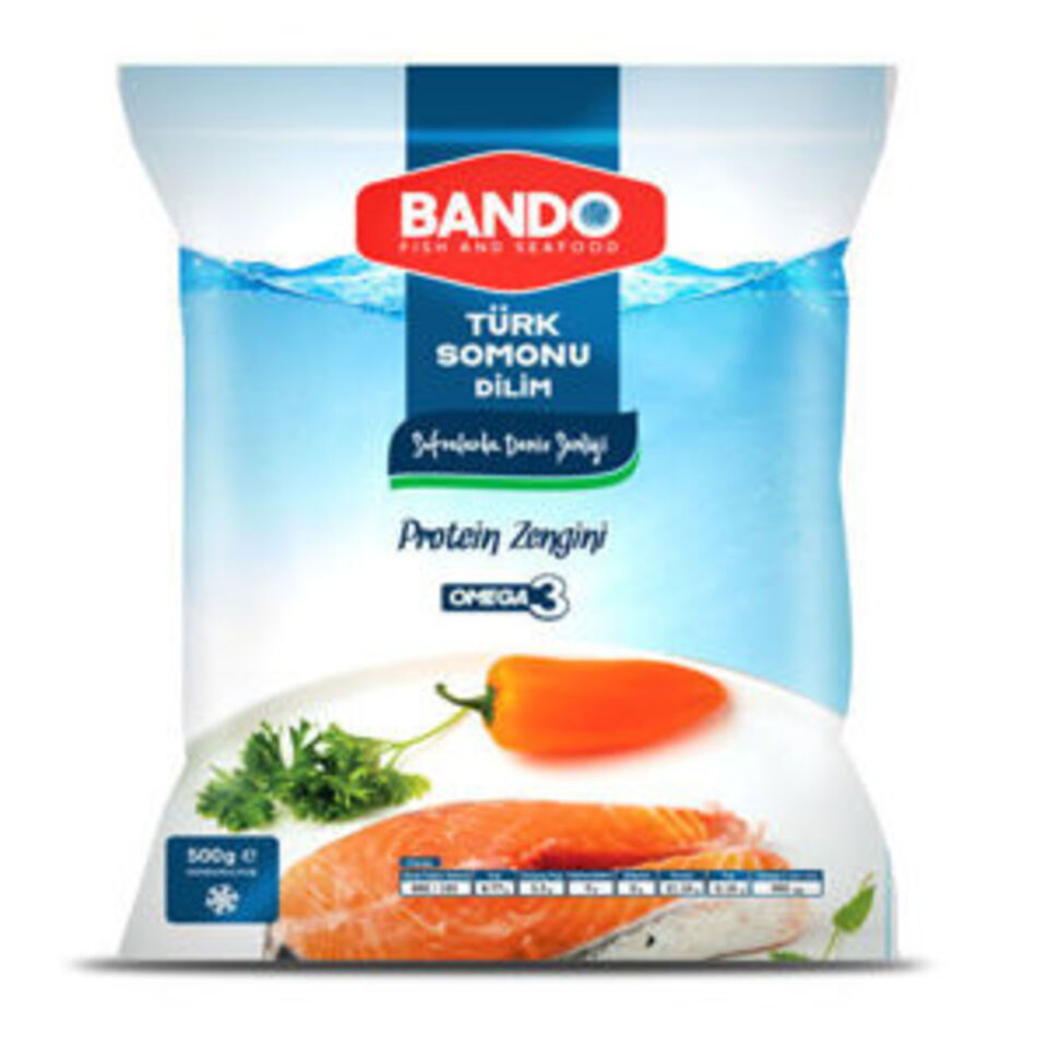 BANDO TÜRK DONUK SOMON DİLİM 500 GR