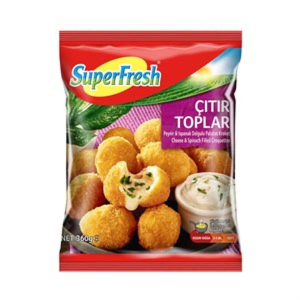 SUPERFRESH ÇITIR TOPLAR ISPANAKLI&PEYNİRLİ 360 GR.