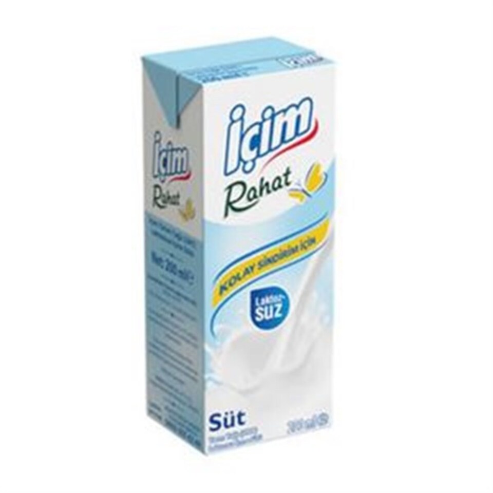 İÇİM SÜT 200 ML LAKTOZSUZ  UHT