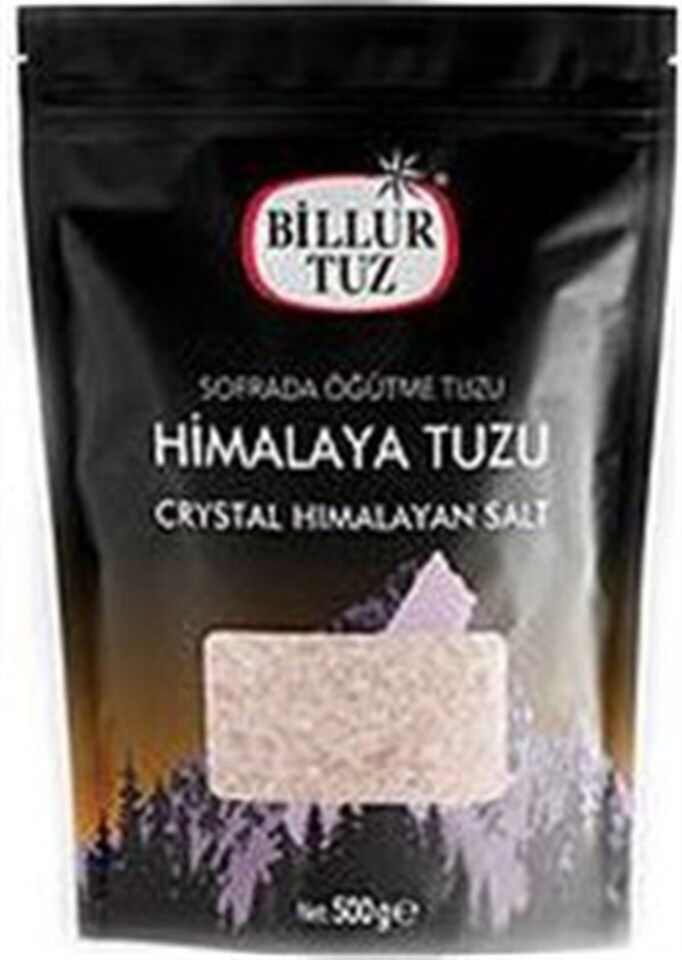 BİLLUR TUZ 500 GR.-HİMALAYA TUZU (DOYPACK)