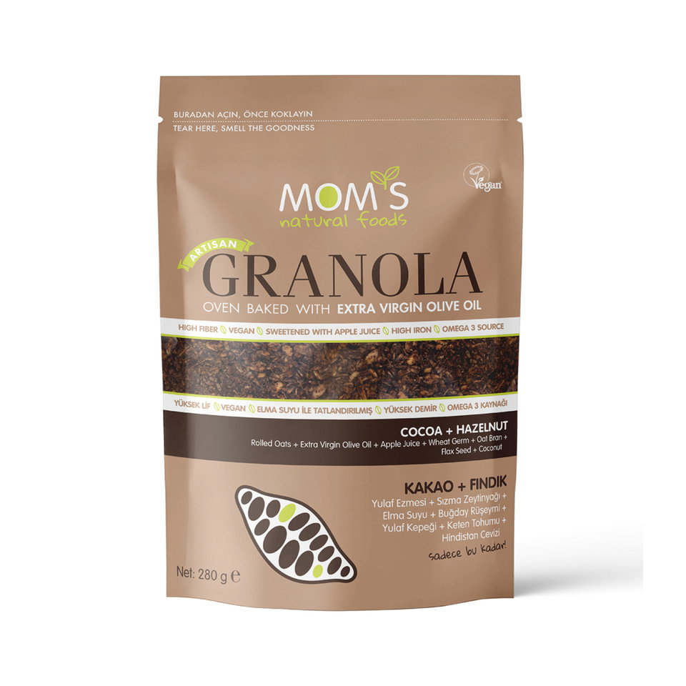 MOM'S GRANOLA 280 GR-KAKAO FINDIK