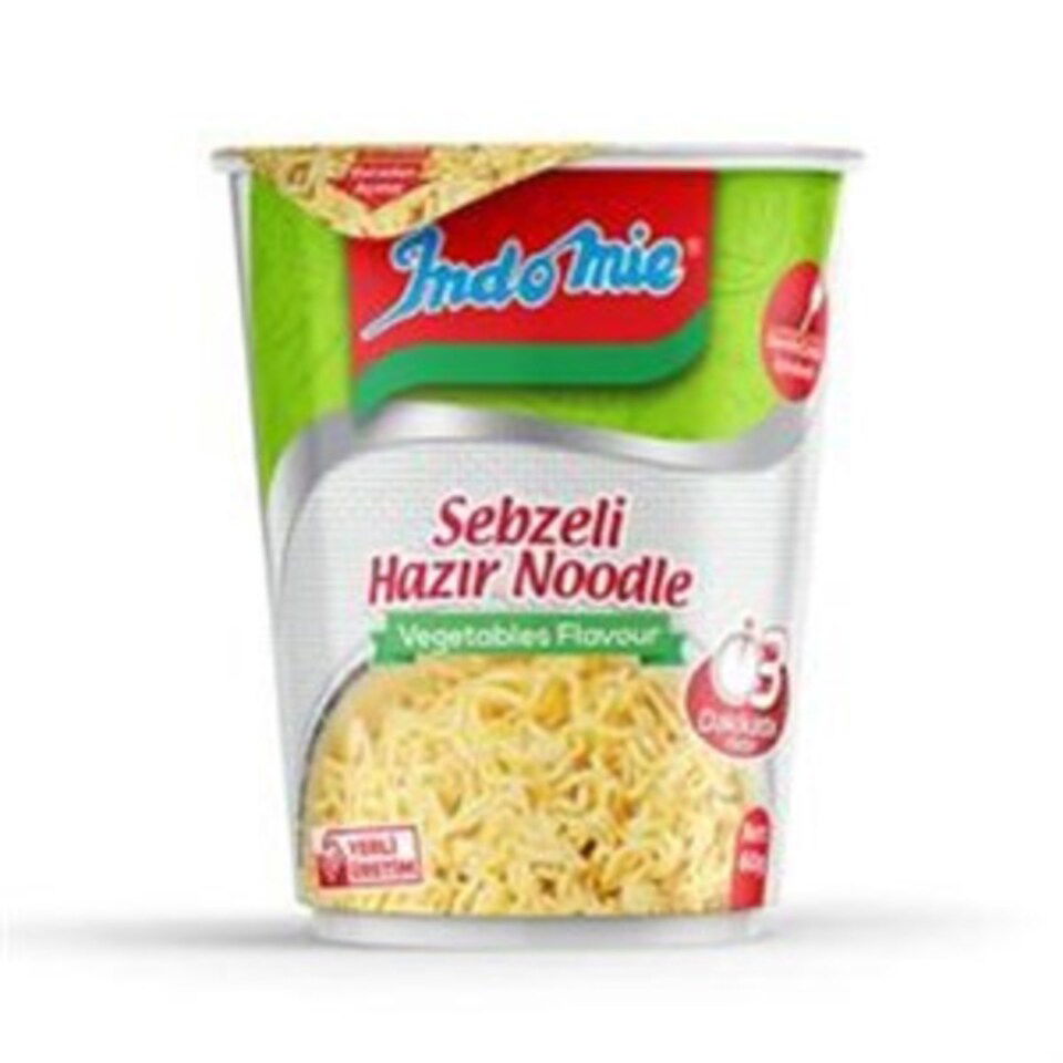 INDOMİE NOODLE 60 GR. - SEBZE ÇEŞNİLİ (BARDAK)