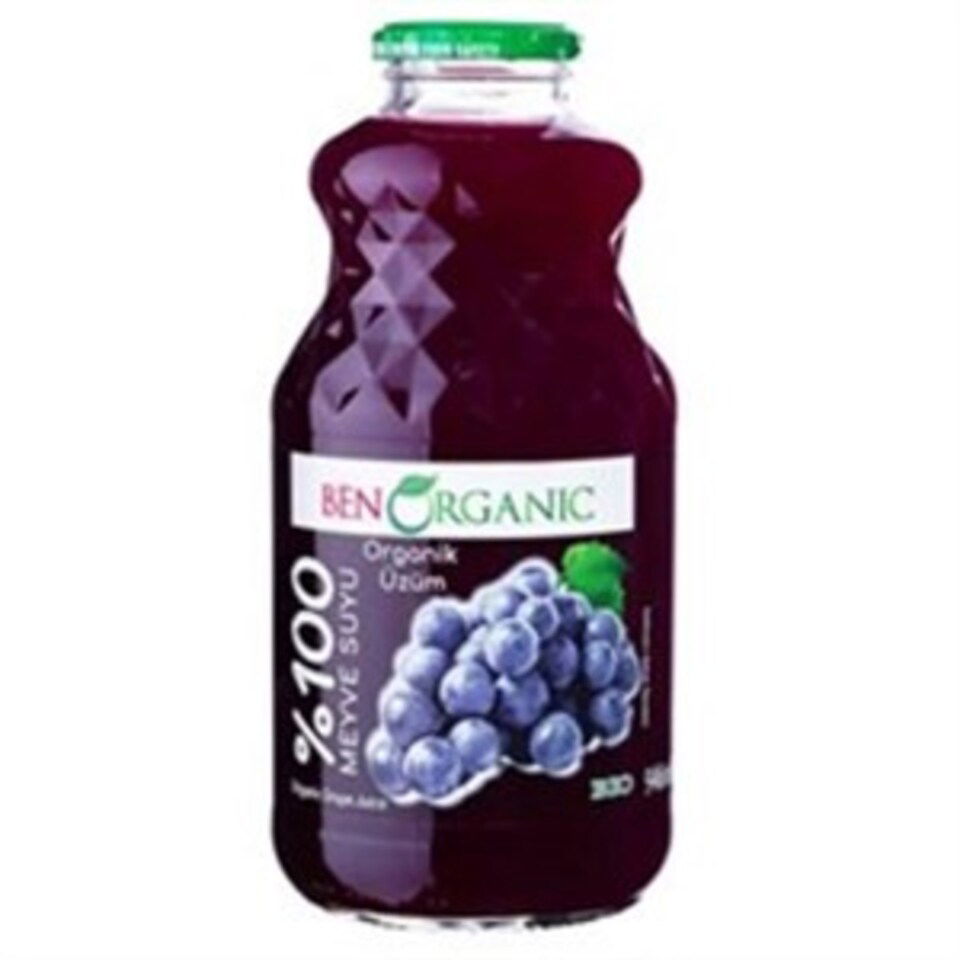 BENORGANİK ÜZÜM SUYU %100  946 ML.