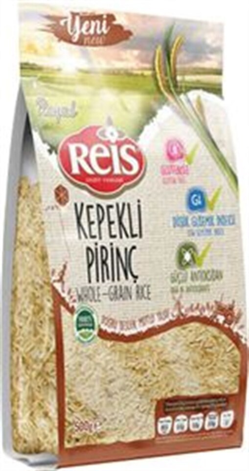 REİS ROYAL KEPEKLİ PİRİNÇ 500 GR (GLUTENSİZ)