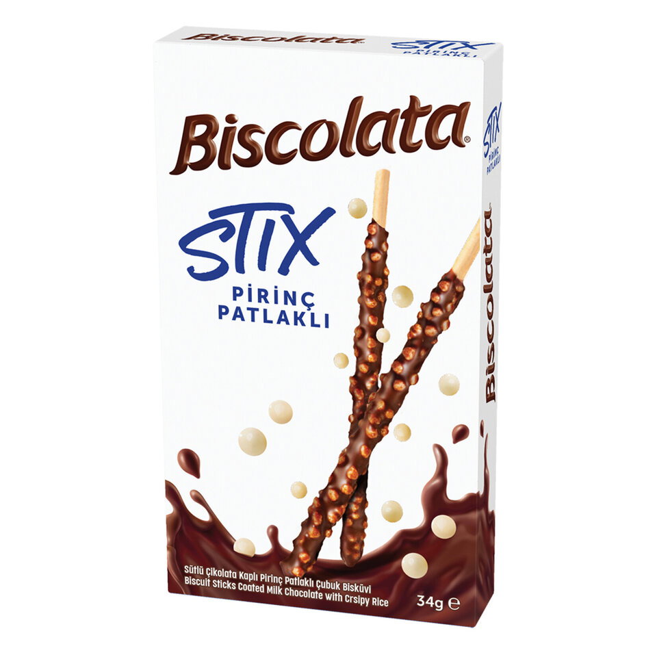 ŞÖLEN BİSCOLATA STİX ÇİKOLATA 34GR.-P.PATLAKLI