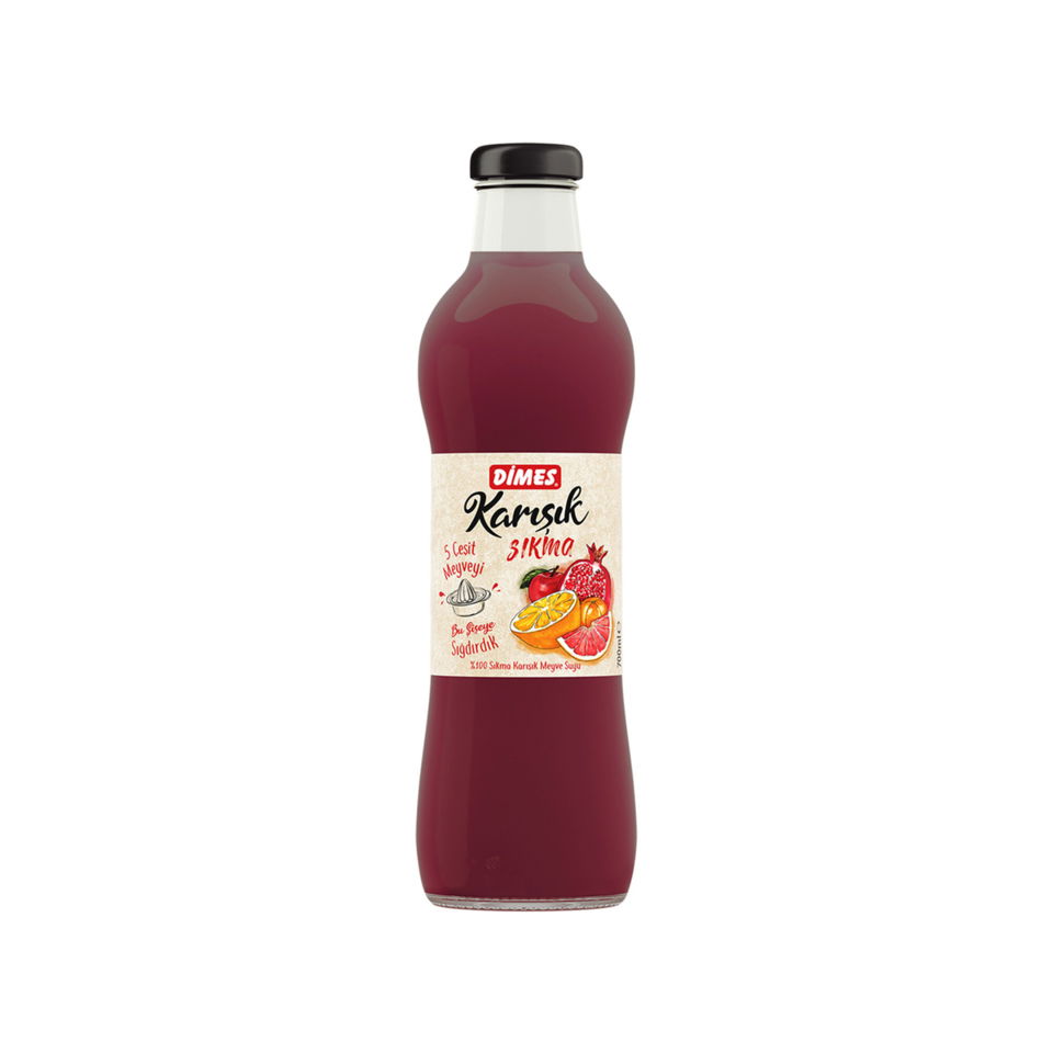 DİMES SIKMA MEYVE SU 700 ML. - KARIŞIK(ŞİŞE)