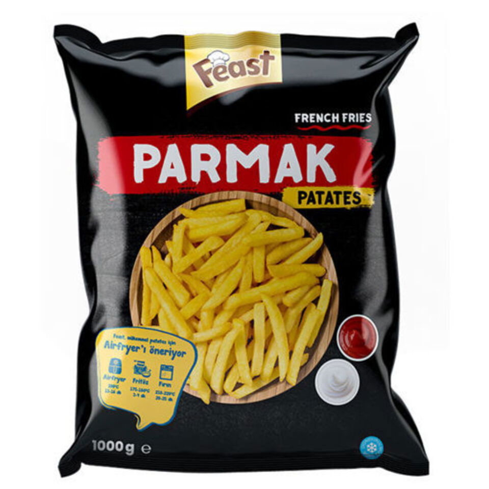 FEAST PARMAK PATATES 10X10 MM 1000 GR